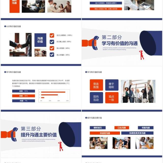 企业员工培训有价值的沟通动态PPT模板 企业员工培训有价值的沟通动态PPT模板
