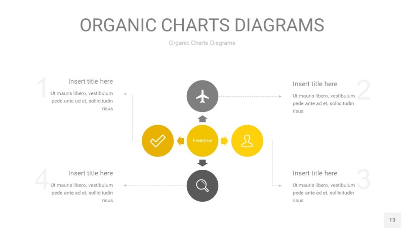 灰黄色循环PPT图表13