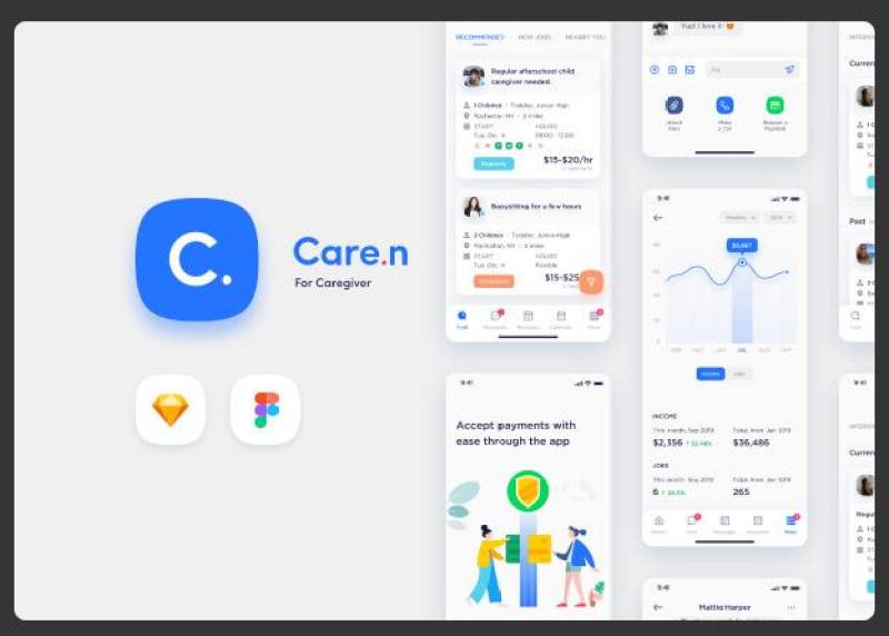 针对医务人员的iOS用户界面工具包Caren - For Caregiver iOS UI Kit