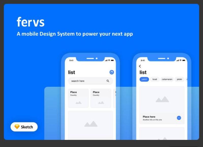 设计系统UI界面Fervs Design System