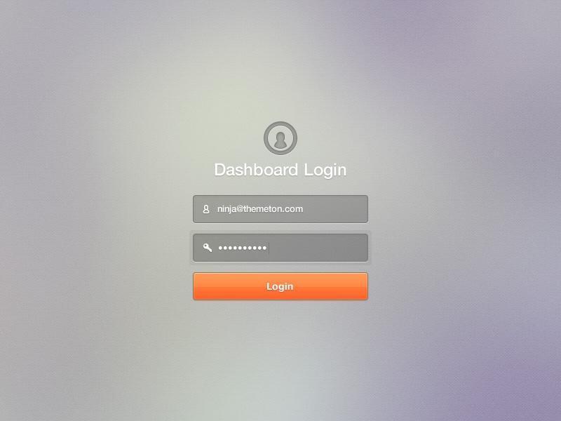 Darshboard登录界面