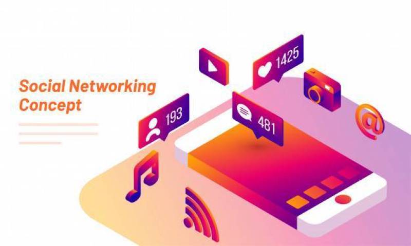 社交网络的概念。
