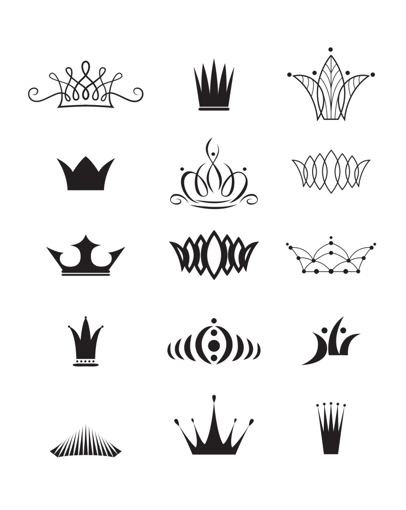 纹章轮廓与书法元素05