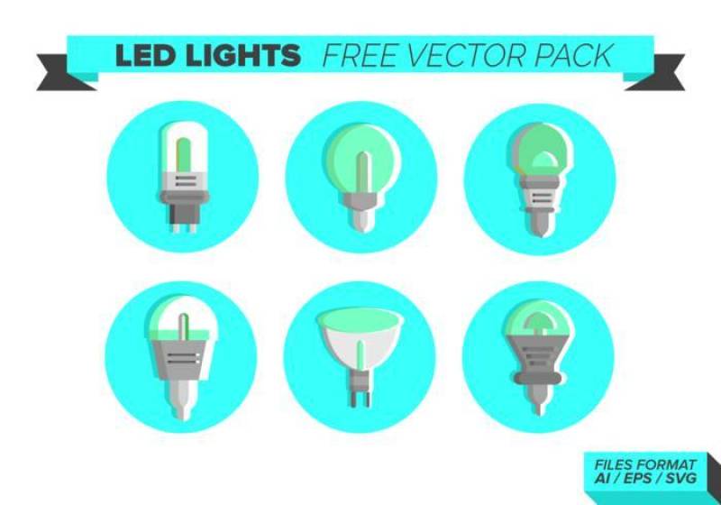 LED灯图标 矢量包