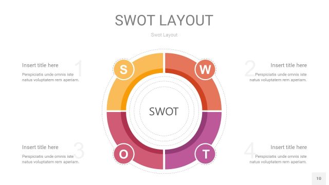 粉黄色SWOT图表PPT10 粉黄色SWOT图表PPT10