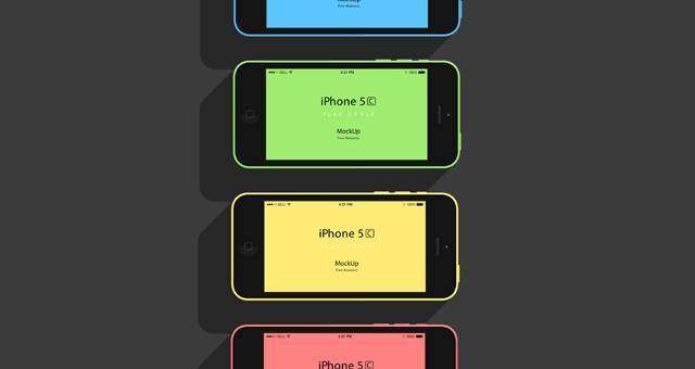 iPhone 5C平面设计模拟
