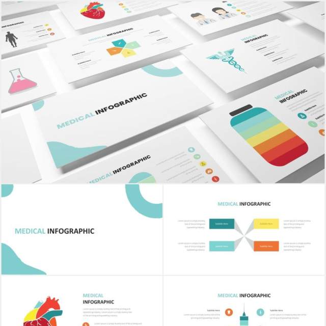 医学医疗信息图表PPT素材Medical Infographic Powerpoint Template