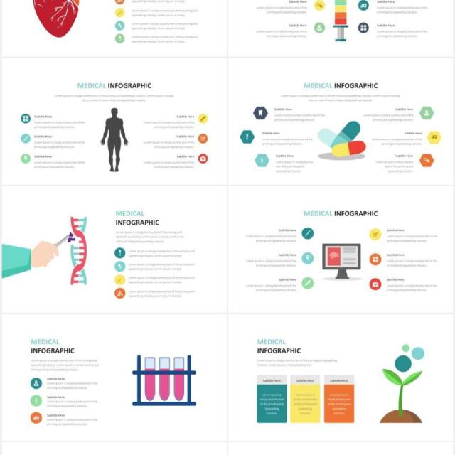 医学医疗信息图表PPT素材Medical Infographic Powerpoint Template