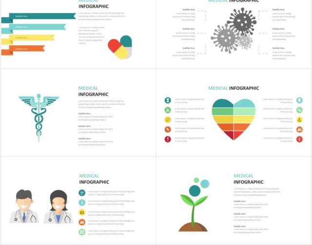 医学医疗信息图表PPT素材Medical Infographic Powerpoint Template