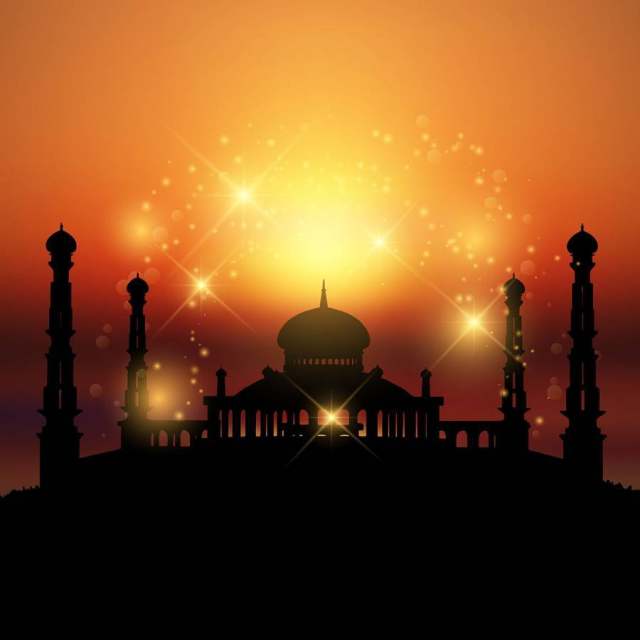 日落时的清真寺