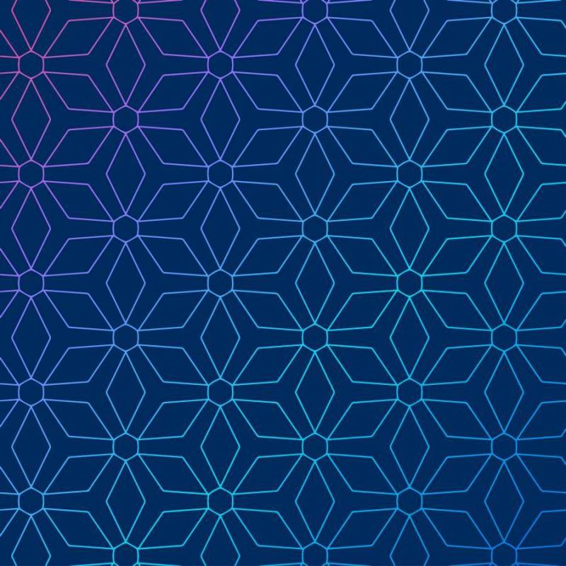 与抽象的几何图案的蓝色背景