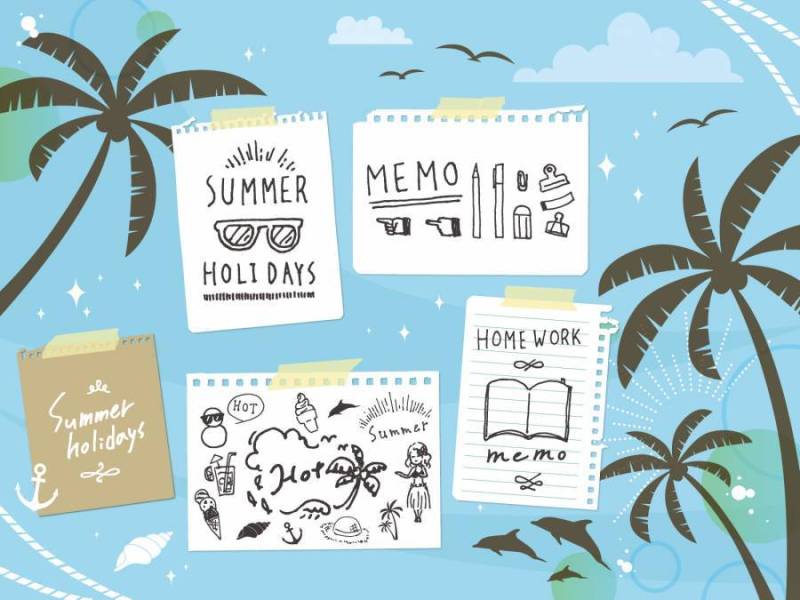 被撕毁的备忘录纸集