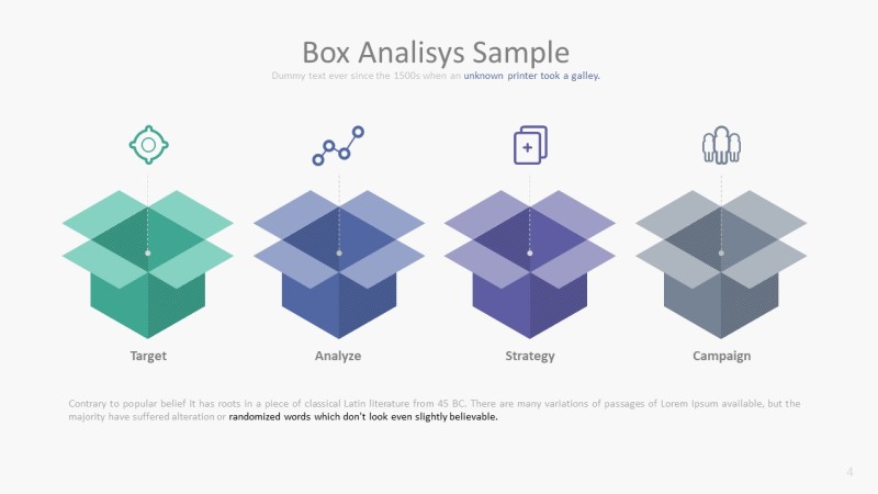 蓝绿色数据统计ppt图表-4