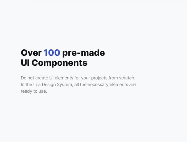 用于Sketch和Figma的清洁现代UI设计系统，Lira Design System