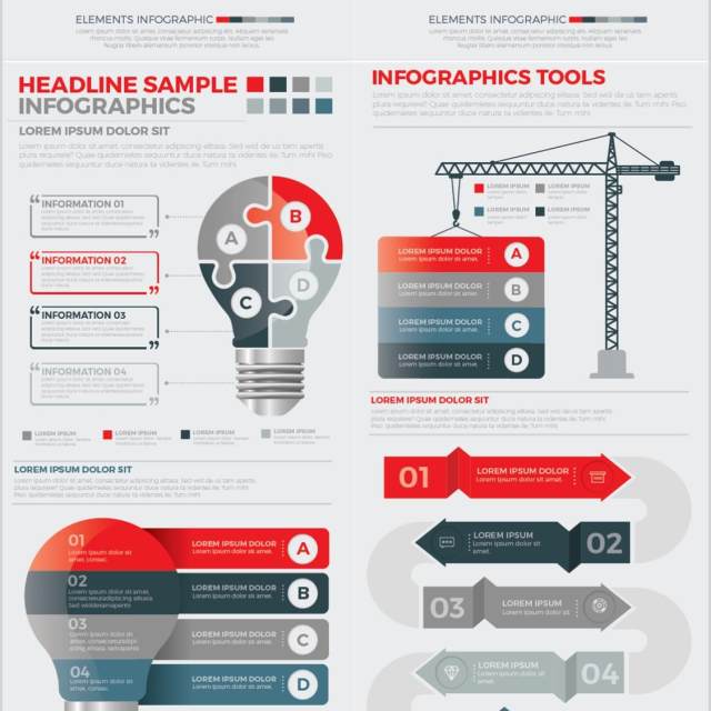 大型信息图形元素设计素材Mega Infographics Elements Design 大型信息图形元素设计素材Mega Infographics Elements Design