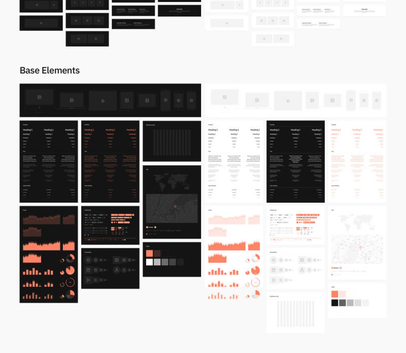 用于Web原型设计的最大布局库，Sections Wireframe Kit