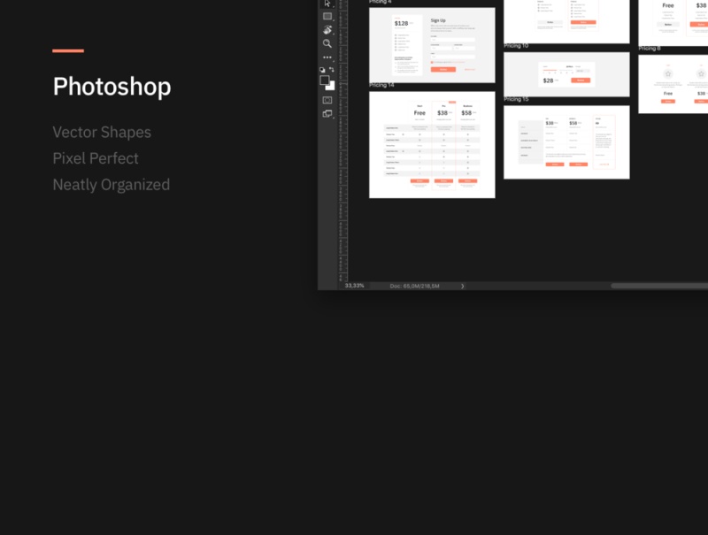 用于Web原型设计的最大布局库，Sections Wireframe Kit