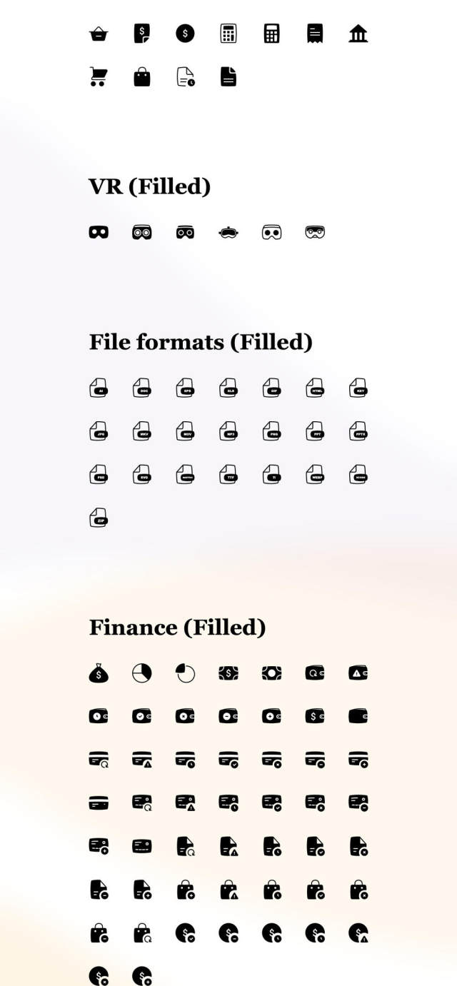 437个独特的优雅矢量图标在11类别。，Havora图标集