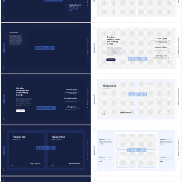 动态照片布局图片排版设计PPT素材Animated photo layouts2.5