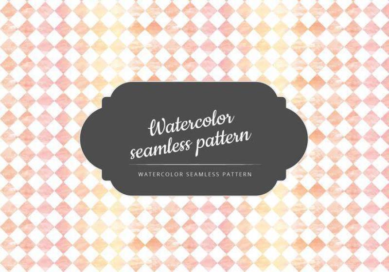 矢量水彩无缝模式