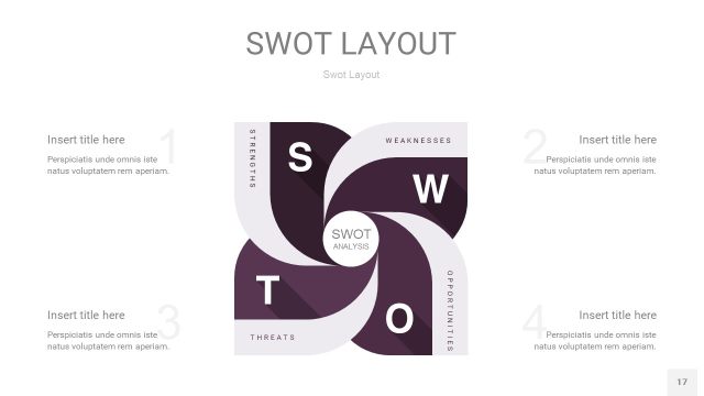 深紫色SWOT图表PPT17 深紫色SWOT图表PPT17