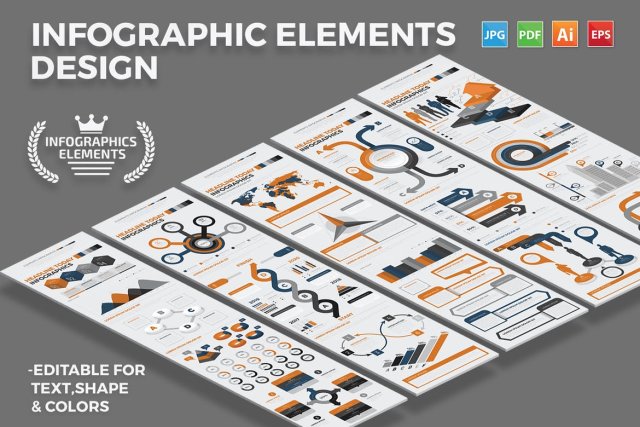 信息图形平面展示设计 Infographics Design