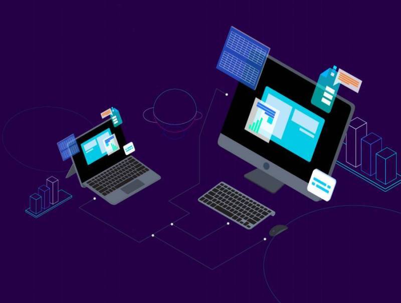 8区块链概念等距插图素描与插画。，区块链平台等距v.8