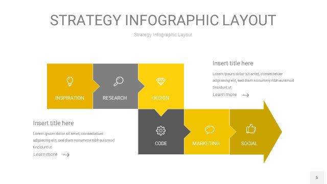 灰黄色战略计划统筹PPT信息图5