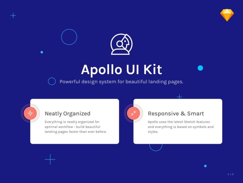基于Web的UI工具包，使用Sketch。，Apollo UI Kit设计