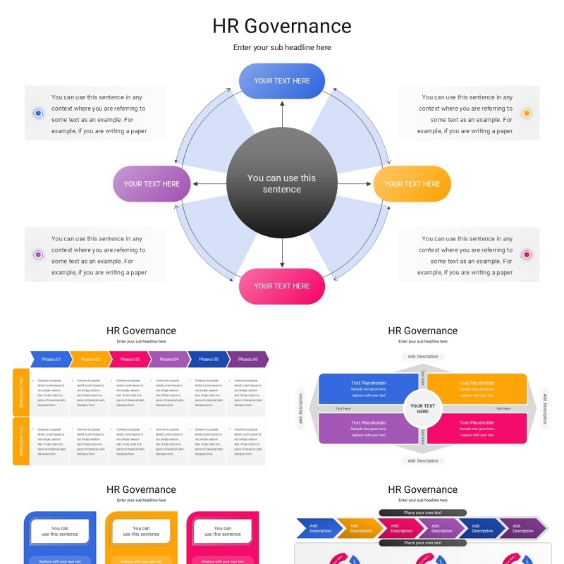 人力资源管理信息图PPT模板素材HR Governance