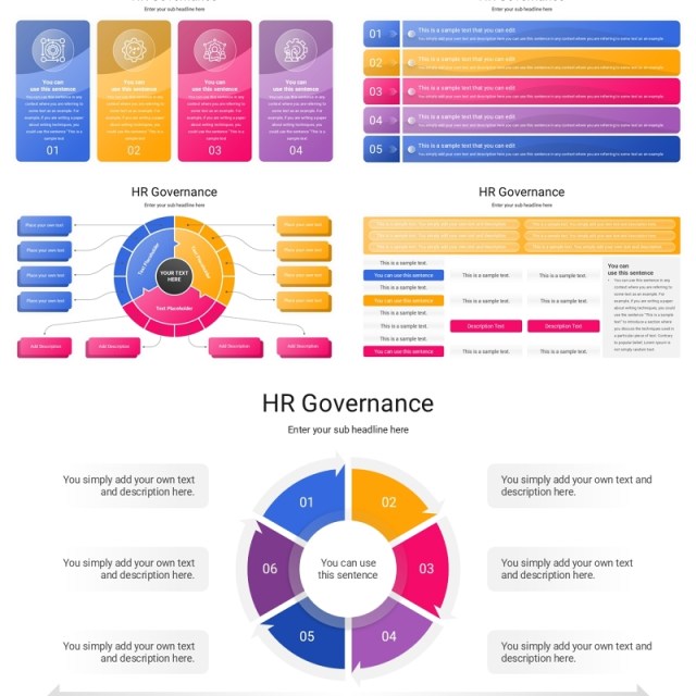 人力资源管理信息图PPT模板素材HR Governance