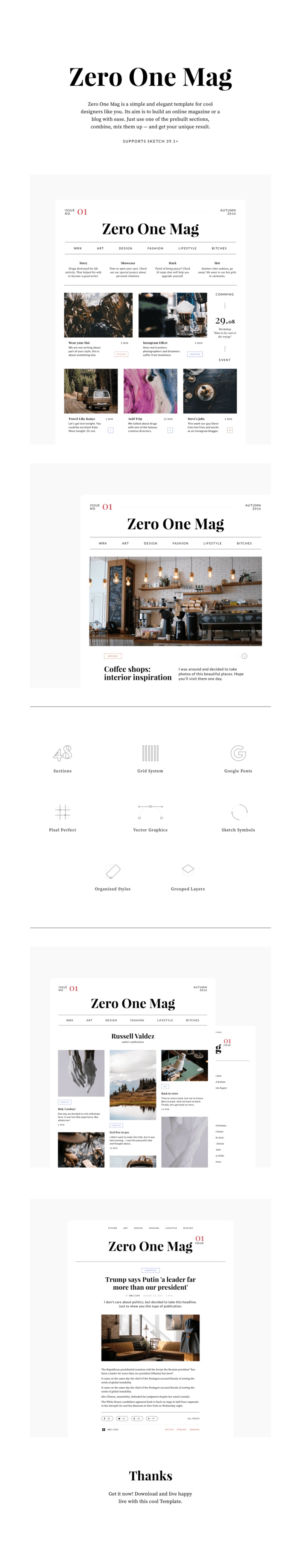 零一个杂志 演示