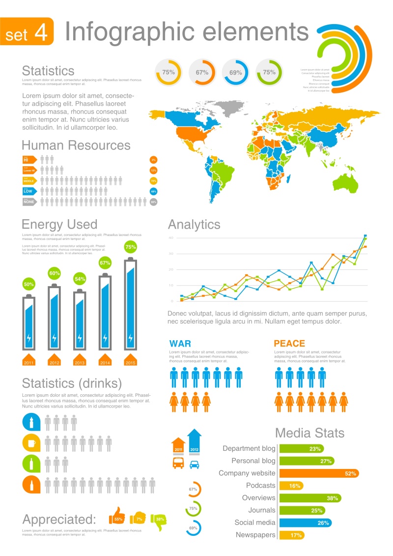 信息图形和设计元素155