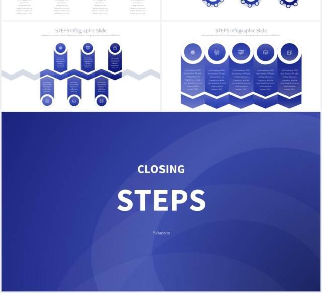 11套色系流程图步骤并列PPT信息图表素材STEPS - PowerPoint Infographics 11套色系流程图步骤并列PPT信息图表素材STEPS - PowerPoint Infographics