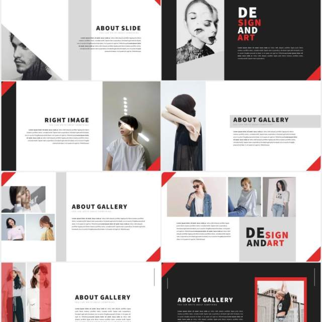 时尚作品展示PPT模板LOUV Powerpoint Template 时尚作品展示PPT模板LOUV Powerpoint Template