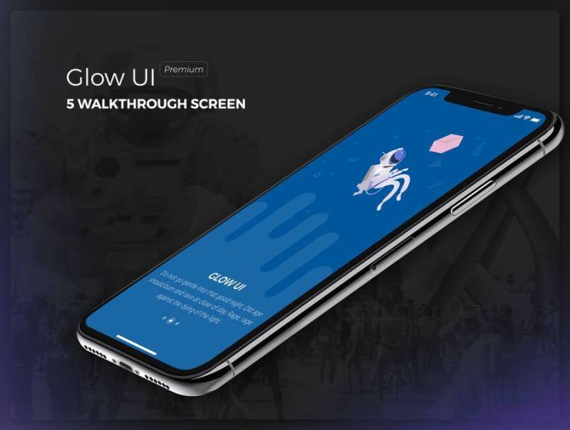 专为iPhone 8和X.，Glow UI设计的高级UI工具包