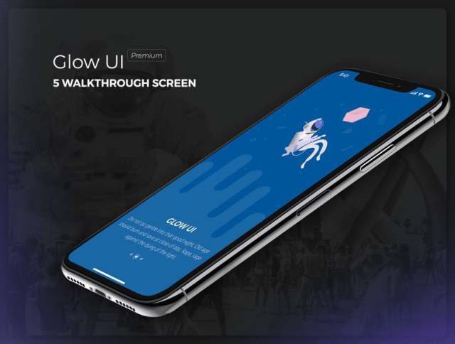 专为iPhone 8和X.，Glow UI设计的高级UI工具包