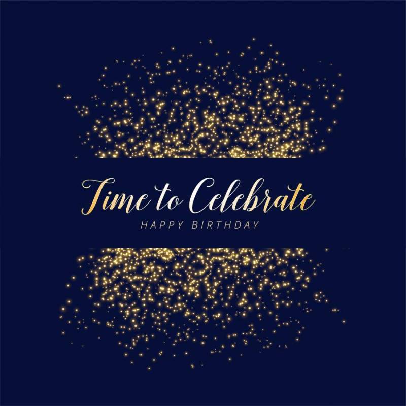 生日快乐庆祝闪烁和闪闪发光背景