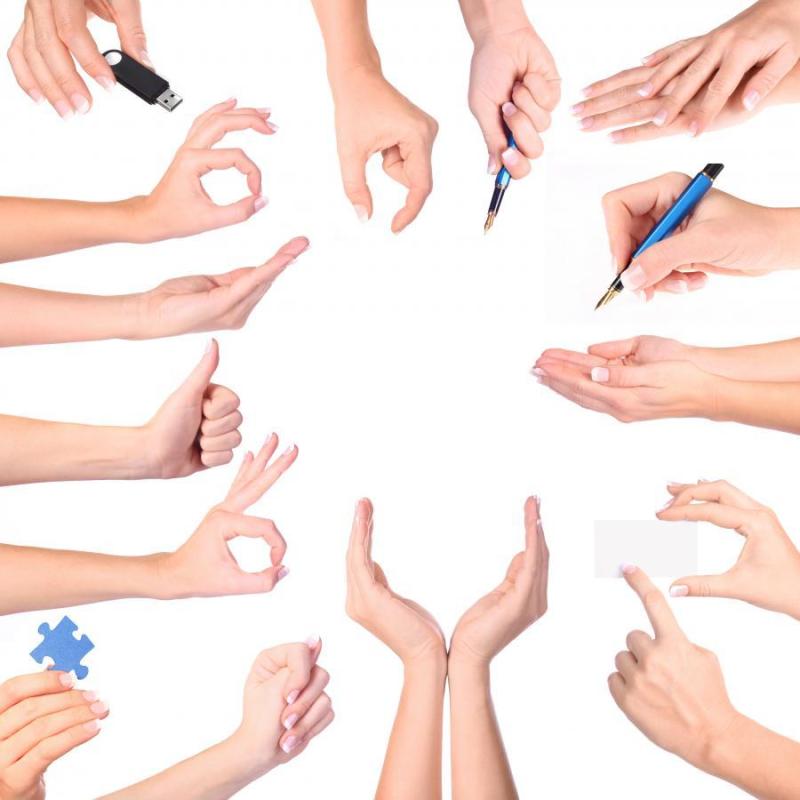 一些作图常用手势素材