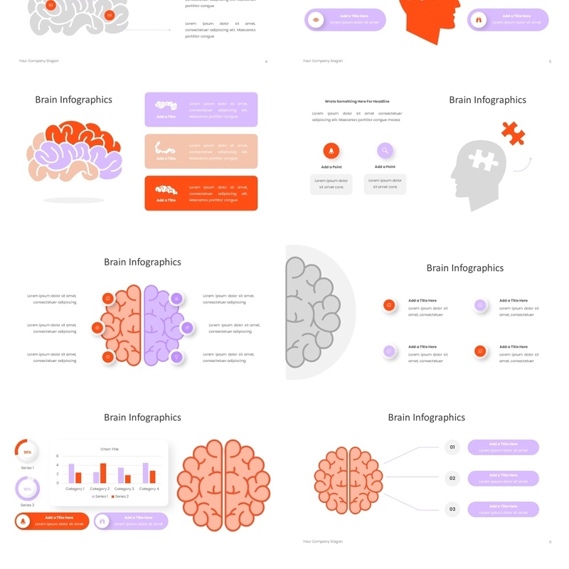 信息图表PPT模板素材Infographic - Powerpoint