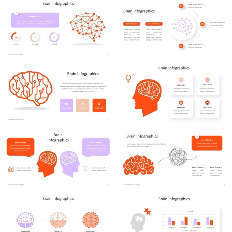 信息图表PPT模板素材Infographic - Powerpoint