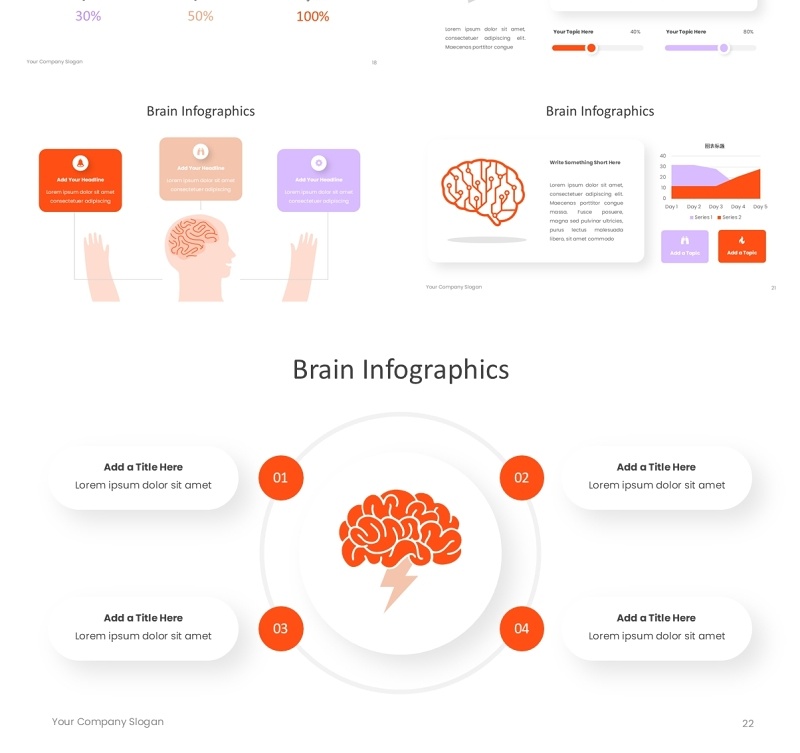 信息图表PPT模板素材Infographic - Powerpoint