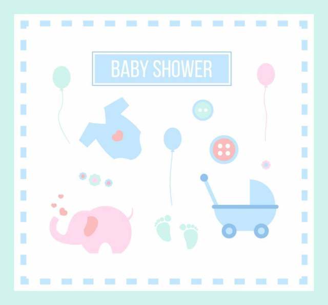 标志性的Babyshower矢量