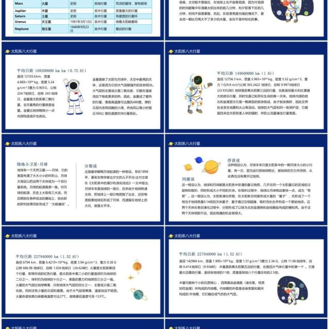 太阳系的形成演化星际探索与发现百科教育动态PPT模板