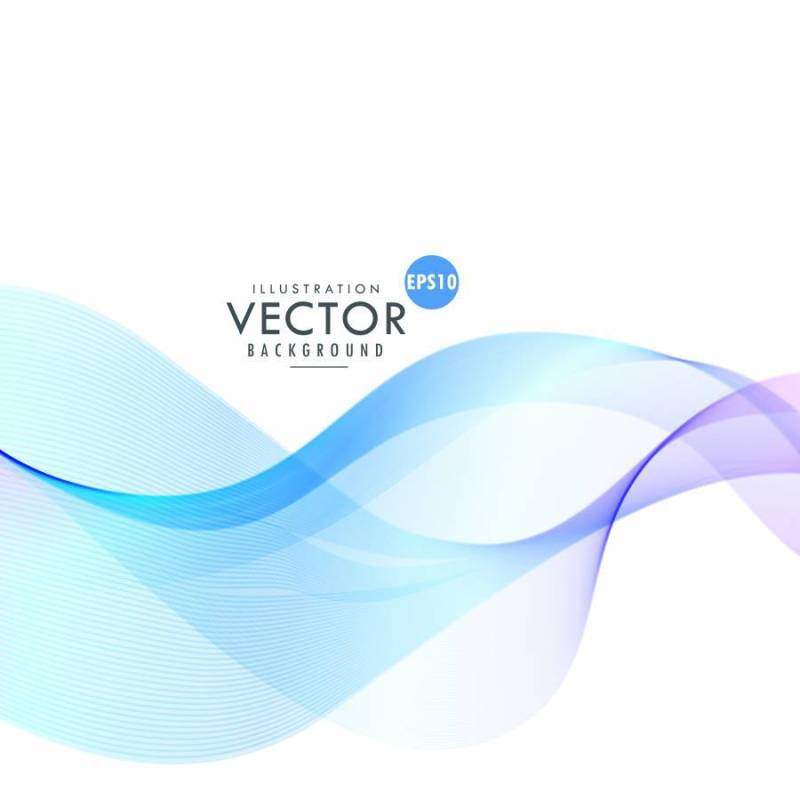 抽象蓝色elegante波背景