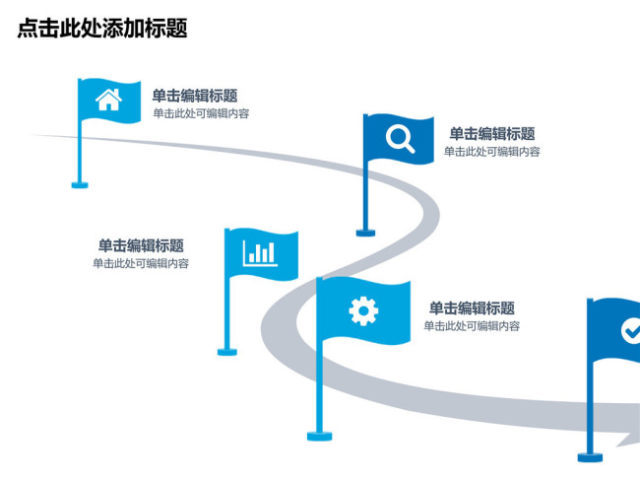 旗子公司发展历程简介PPT素材