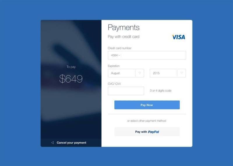 Web Payments Form