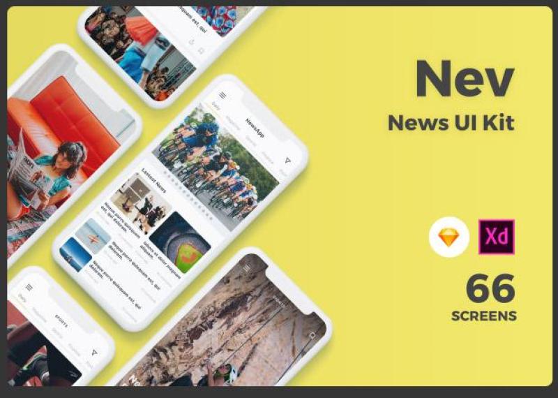 新闻应用程序包Nev - News App UI Kit