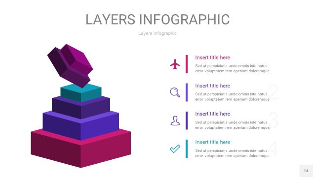 紫蓝色3D分层PPT信息图14 紫蓝色3D分层PPT信息图14