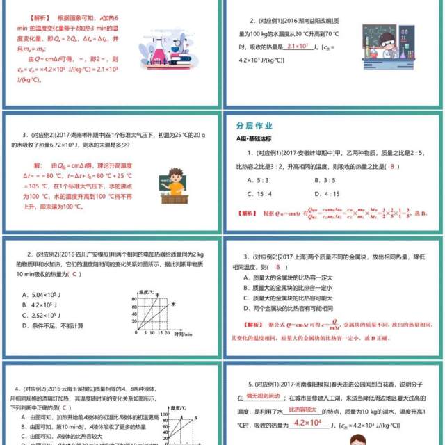 部编版九年级物理热量的计算课件PPT模板 部编版九年级物理热量的计算课件PPT模板